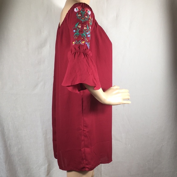 BLUEH CIEL EMBROIDERED Women’s Blouse Size S - Picture 3 of 16